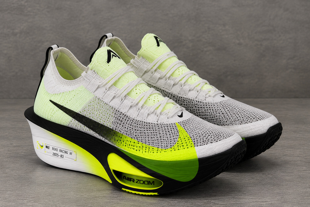 Nike Air Zoom Alphafly NEXT 3% White Black Volt IR1817-100 Men's Size 12.5 NEW